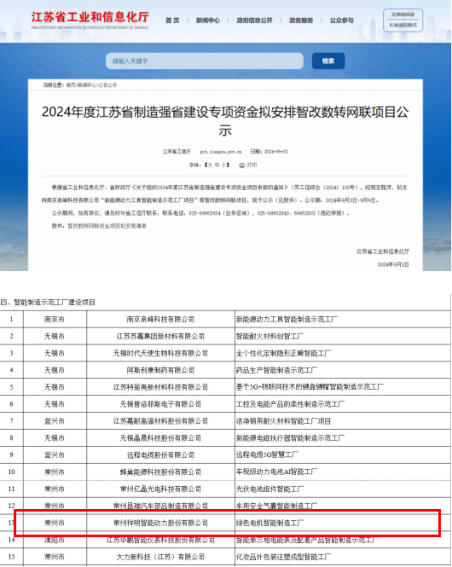 喜讯！！！！东米三维获江苏省制造强省建设专项资金支持